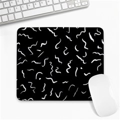 Scribbles Lines Drawing Picture Large Mousepads by Pakrebo