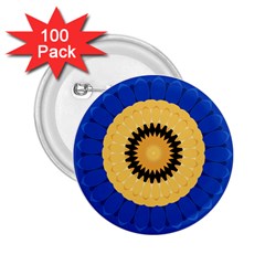 Design Circular Round Pattern 2 25  Buttons (100 Pack)  by Pakrebo