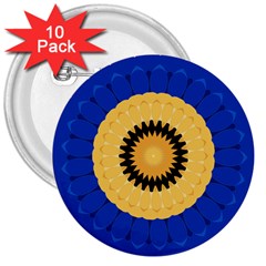 Design Circular Round Pattern 3  Buttons (10 Pack)  by Pakrebo