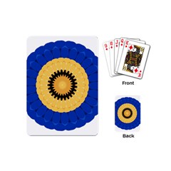 Design Circular Round Pattern Playing Cards (mini) by Pakrebo