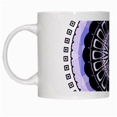 Design Circular Pattern Mandala White Mugs