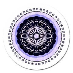 Design Circular Pattern Mandala Magnet 5  (Round)