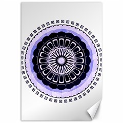 Design Circular Pattern Mandala Canvas 12  X 18  by Pakrebo