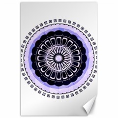 Design Circular Pattern Mandala Canvas 24  x 36 