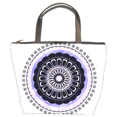 Design Circular Pattern Mandala Bucket Bag by Pakrebo