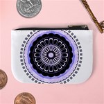 Design Circular Pattern Mandala Mini Coin Purse Back