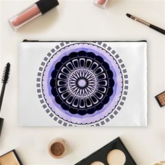 Design Circular Pattern Mandala Cosmetic Bag (large) by Pakrebo