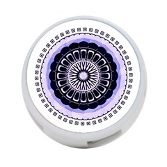 Design Circular Pattern Mandala 4-port Usb Hub (one Side) by Pakrebo