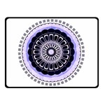 Design Circular Pattern Mandala Double Sided Fleece Blanket (Small)  45 x34  Blanket Front