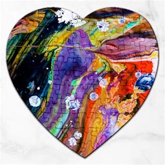 Abstract Modern Detail Color Jigsaw Puzzle (heart) by Pakrebo