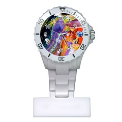 Abstract Modern Detail Color Plastic Nurses Watch by Pakrebo