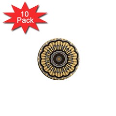 Mandala Pattern Round Ethnic 1  Mini Magnet (10 Pack)  by Pakrebo