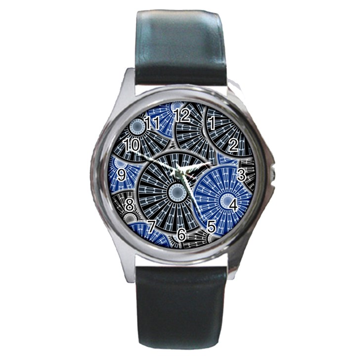 Cog Gear Wheel Engineering Round Round Metal Watch