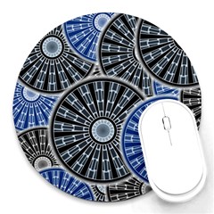 Cog Gear Wheel Engineering Round Round Mousepads by Pakrebo