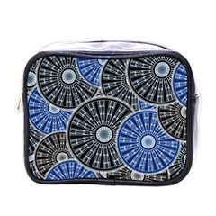 Cog Gear Wheel Engineering Round Mini Toiletries Bag (one Side) by Pakrebo