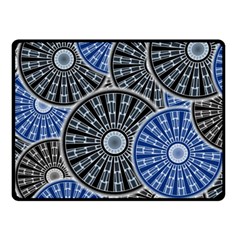 Cog Gear Wheel Engineering Round Fleece Blanket (small) by Pakrebo