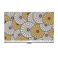 Gears Round Header Banner Cog Business Card Holder by Pakrebo