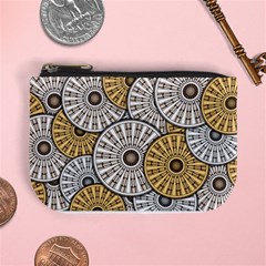 Gears Round Header Banner Cog Mini Coin Purse by Pakrebo