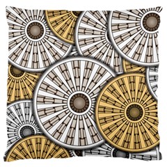 Gears Round Header Banner Cog Large Cushion Case (two Sides) by Pakrebo