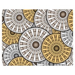 Gears Round Header Banner Cog Double Sided Flano Blanket (medium)  by Pakrebo