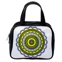 Mandala Pattern Round Ethnic Classic Handbag (one Side) by Pakrebo