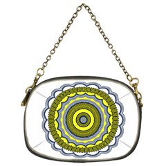 Mandala Pattern Round Ethnic Chain Purse (one Side)