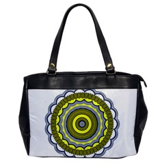 Mandala Pattern Round Ethnic Oversize Office Handbag by Pakrebo