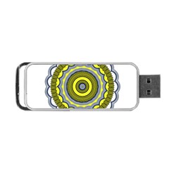 Mandala Pattern Round Ethnic Portable Usb Flash (two Sides) by Pakrebo