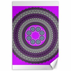 Round Pattern Ethnic Design Canvas 20  X 30  by Pakrebo