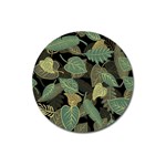 Autumn Fallen Leaves Dried Leaves Magnet 3  (Round) Front