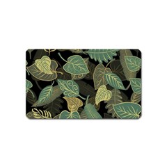 Autumn Fallen Leaves Dried Leaves Magnet (name Card) by Pakrebo