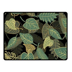 Autumn Fallen Leaves Dried Leaves Fleece Blanket (small) by Pakrebo