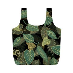 Autumn Fallen Leaves Dried Leaves Full Print Recycle Bag (m) by Pakrebo