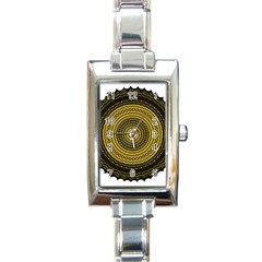 Design Circular Shape Round Rectangle Italian Charm Watch by Pakrebo