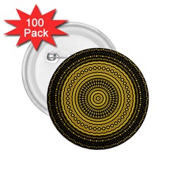 Design Circular Shape Round 2 25  Buttons (100 Pack)  by Pakrebo