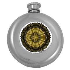 Design Circular Shape Round Round Hip Flask (5 Oz) by Pakrebo