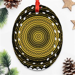 Design Circular Shape Round Ornament (oval Filigree) by Pakrebo