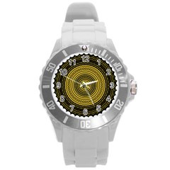 Design Circular Shape Round Round Plastic Sport Watch (l) by Pakrebo