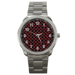 Pattern Design Artistic Decor Sport Metal Watch by Pakrebo