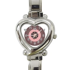 Design Circular Aztec Symbol Heart Italian Charm Watch