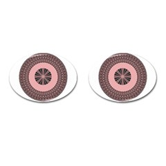 Design Circular Aztec Symbol Cufflinks (oval) by Pakrebo