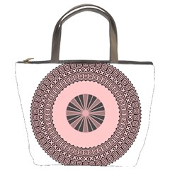 Design Circular Aztec Symbol Bucket Bag by Pakrebo