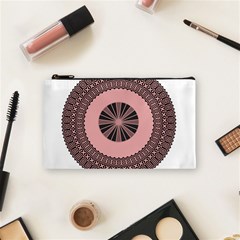 Design Circular Aztec Symbol Cosmetic Bag (small) by Pakrebo