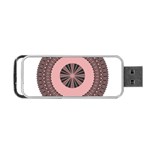 Design Circular Aztec Symbol Portable USB Flash (Two Sides) Front