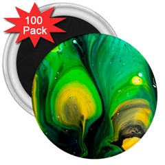 Art Abstract Artistically Painting 3  Magnets (100 Pack) by Pakrebo