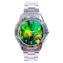 Art Abstract Artistically Painting Stainless Steel Analogue Watch by Pakrebo