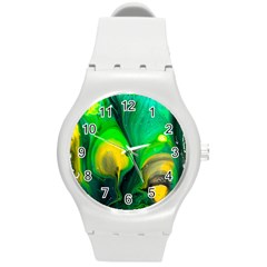 Art Abstract Artistically Painting Round Plastic Sport Watch (m) by Pakrebo