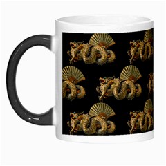 Dragon Motif Print Pattern Morph Mugs by dflcprintsclothing