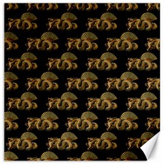 Dragon Motif Print Pattern Canvas 20  X 20  by dflcprintsclothing