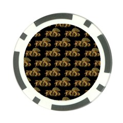 Dragon Motif Print Pattern Poker Chip Card Guard (10 Pack)